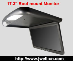17.3 inch Car Roof Mount Monitor with IR FM Slim 1920 x 1080