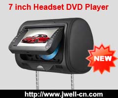 7 inch Headrest DVD player with 32 bit games
