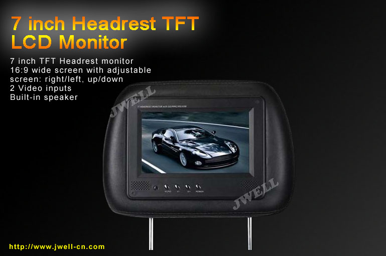 7-inch Headrest Car TFT LCD Monitor