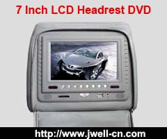 7 inch Headrest DVD player with IR