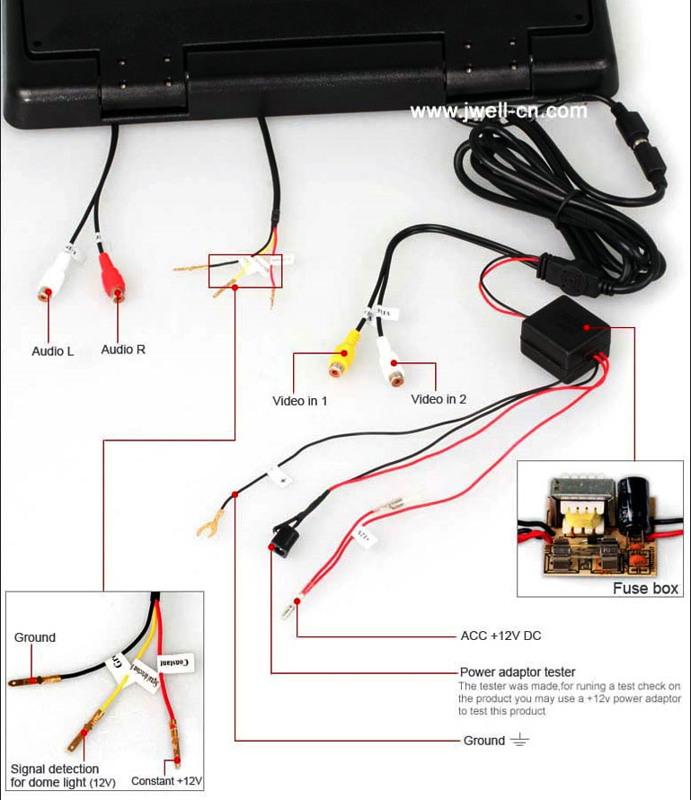 15.4 inch, 17 inch, 19 inch, 20 inch TFT LCD Roof Mount Monitor/TV ,J