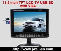 11.5 inch TFT LCD TV with VGA,USB,SD Card reader (Digital photo frame)