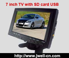 7 inch 16:9 TFT LCD TV