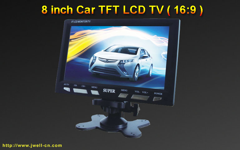 8 inch Car TFT LCD TV ( 16:9 )