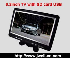 9.2inch Portable LCD TV with SD card USB jack